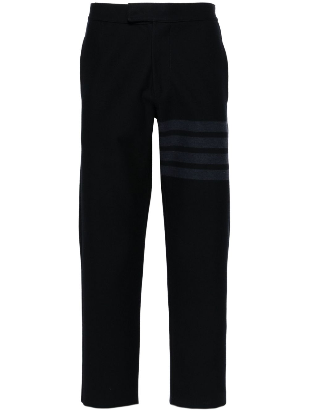 Thom Browne mid-rise twill tapered trousers - Blue