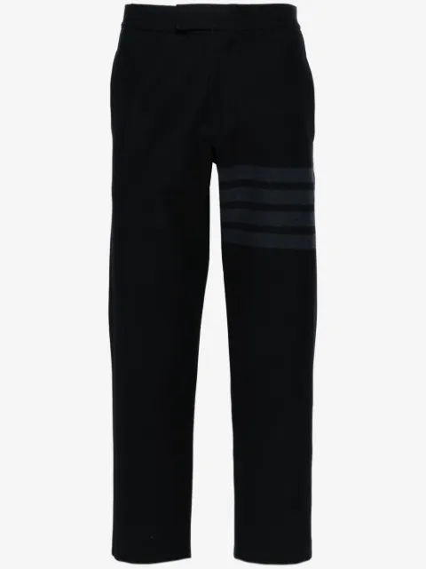Thom Browne mid-rise twill tapered trousers 