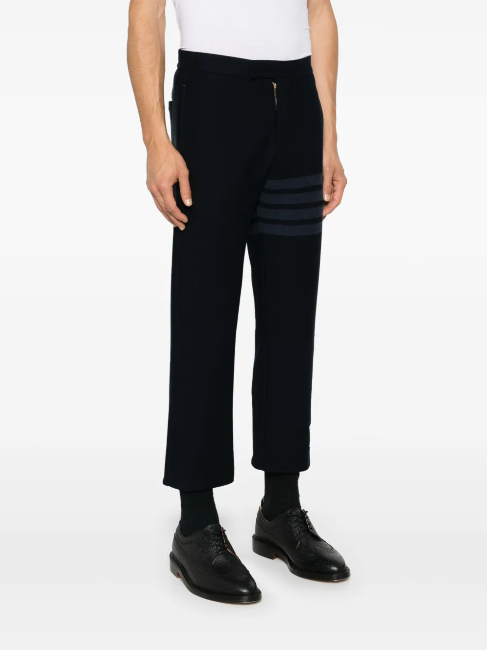 Thom Browne Broek met toelopende pijpen Blauw