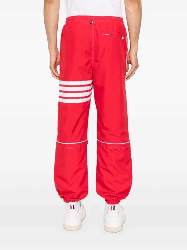 Thom Browne ミッドライズ トラックパンツ | レッド | FARFETCH JP
