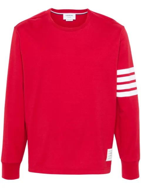 Thom Browne 4-Bar stripe cotton T-shirt