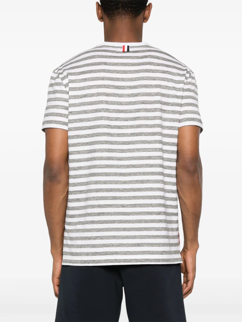 Thom Browne Gestreept T-shirt Wit