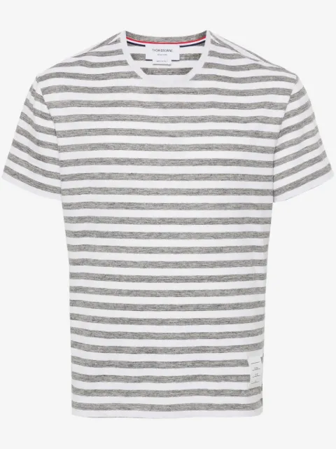 Thom Browne striped linen T-shirt