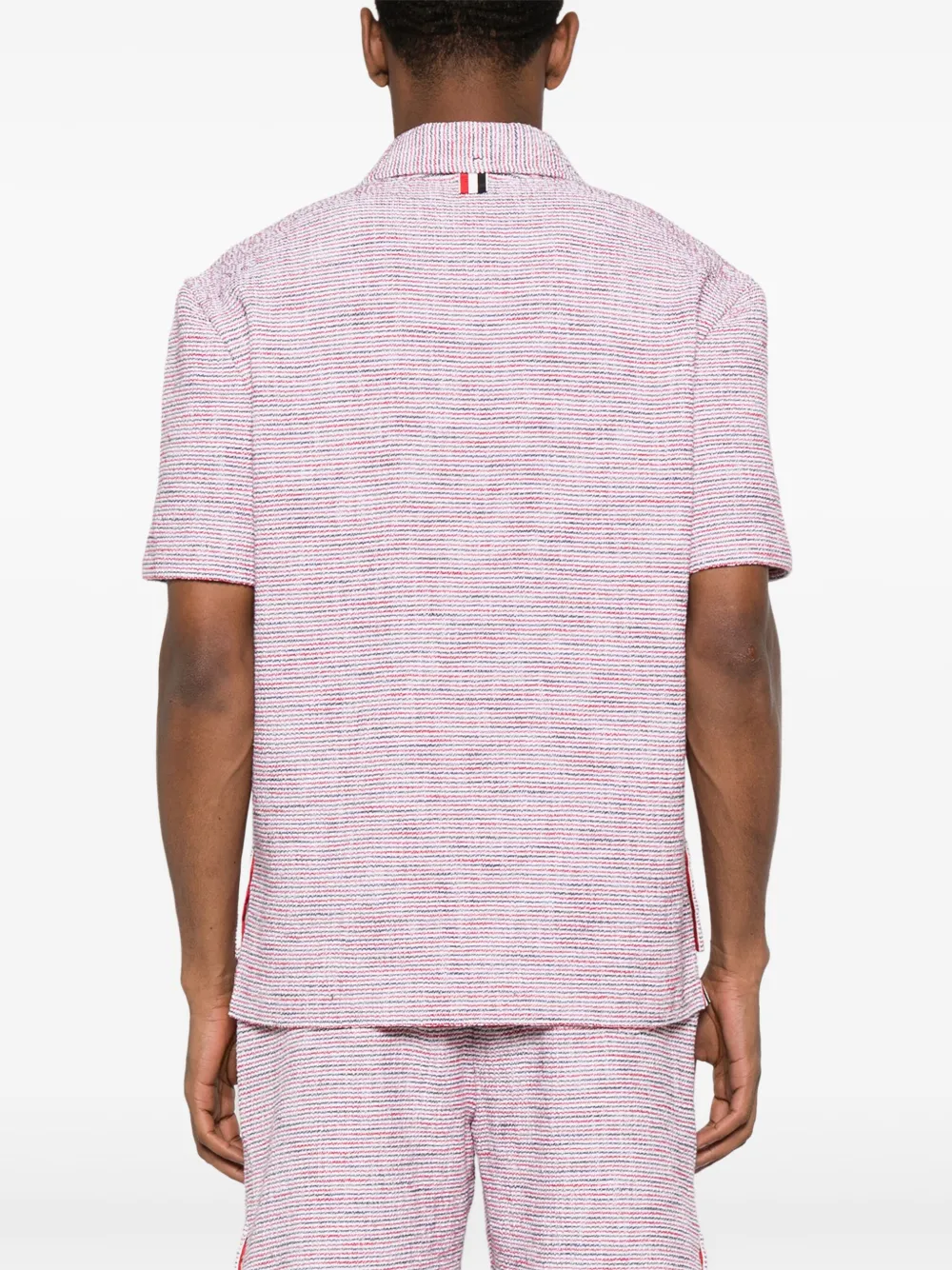 Thom Browne Tweed overhemd Rood