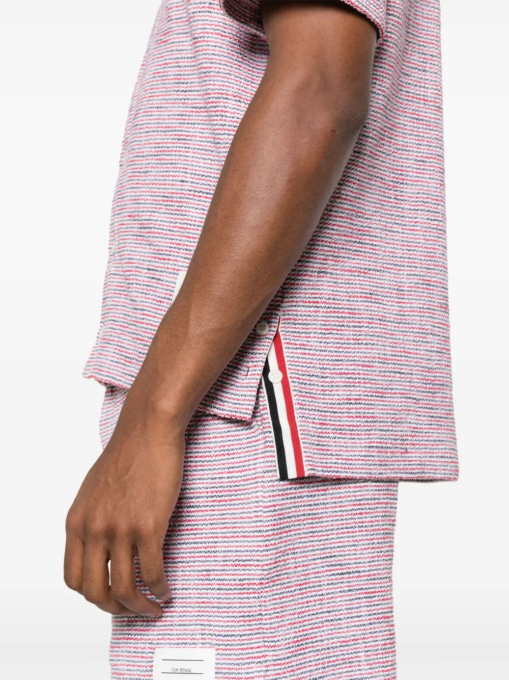 Thom Browne Tweed overhemd Rood