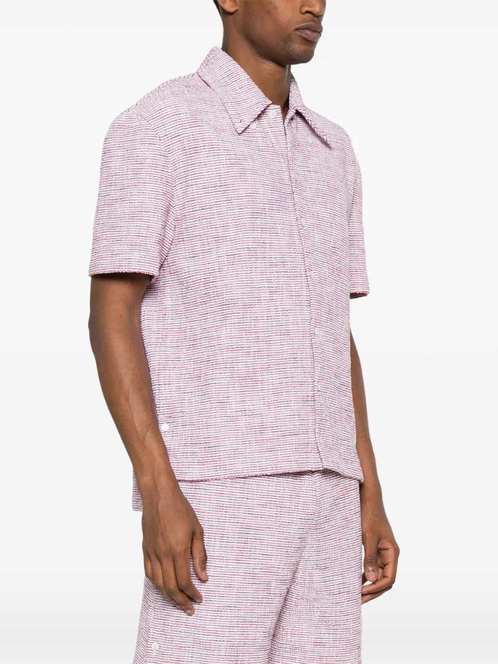 Thom Browne Tweed overhemd Rood