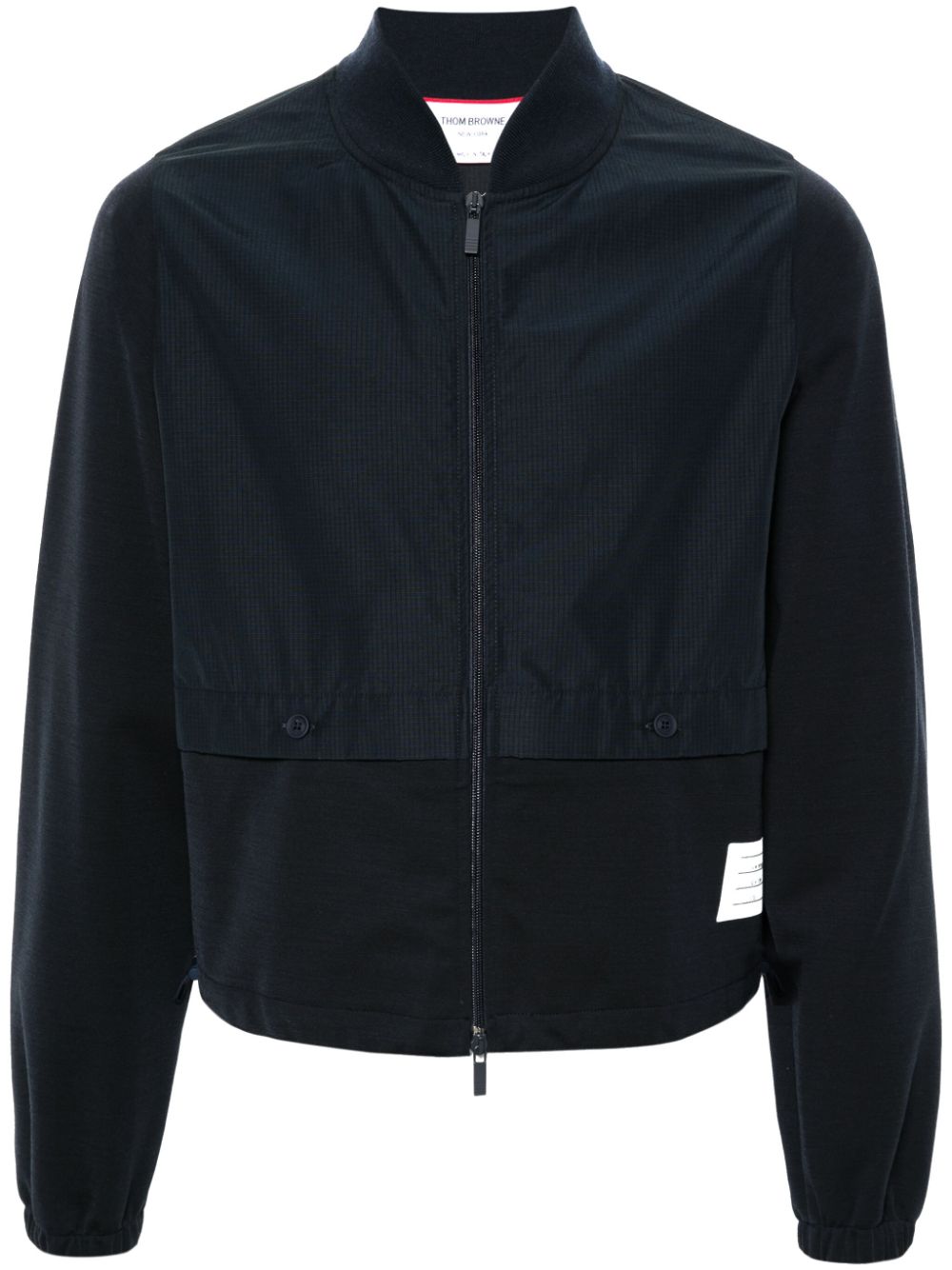 Thom Browne layered ripstop bomber jacket - Blue