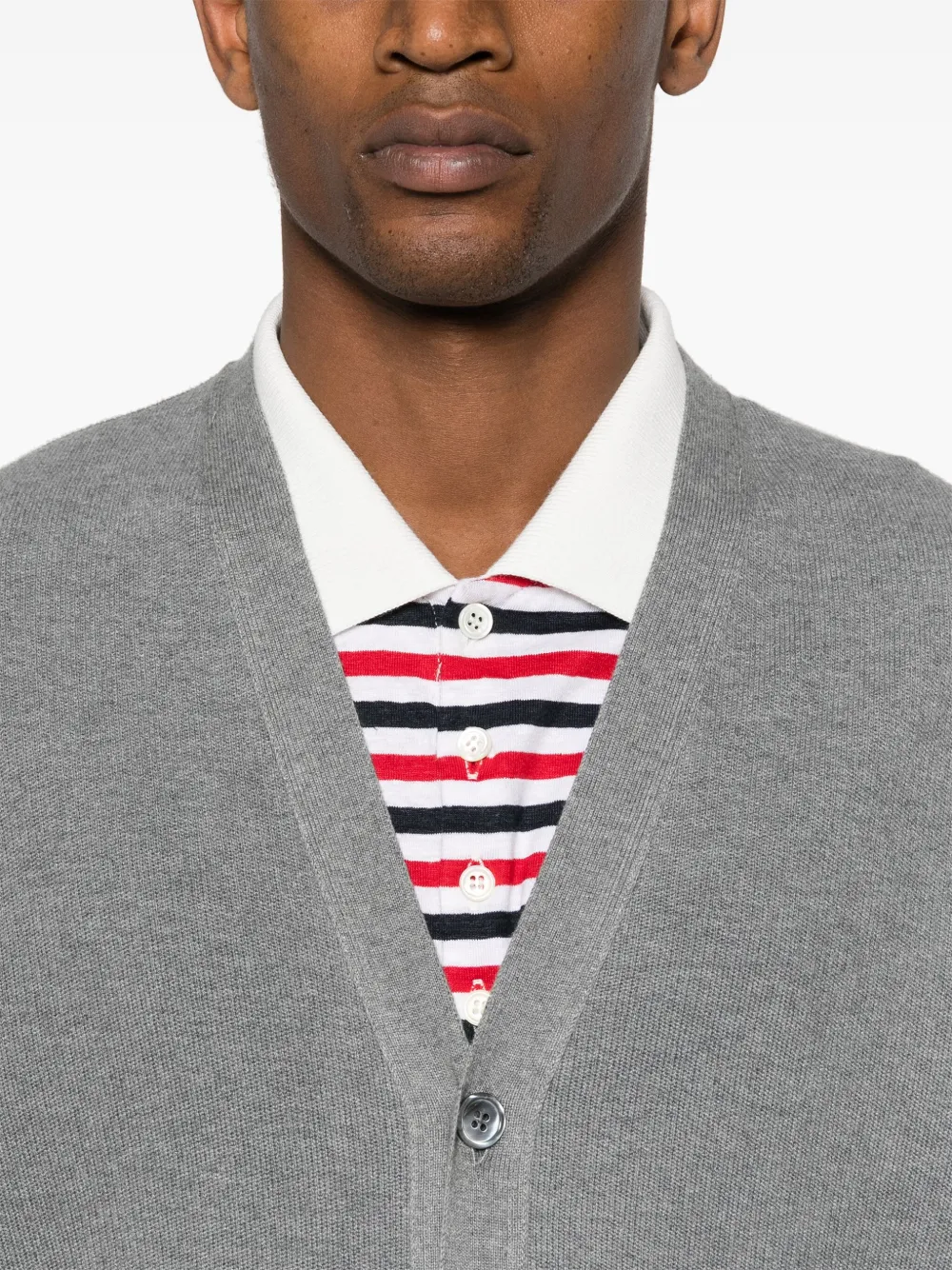 Thom Browne Vest met V-hals Grijs