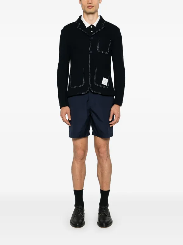 THOM BROWNE.シングルライダースジャケット