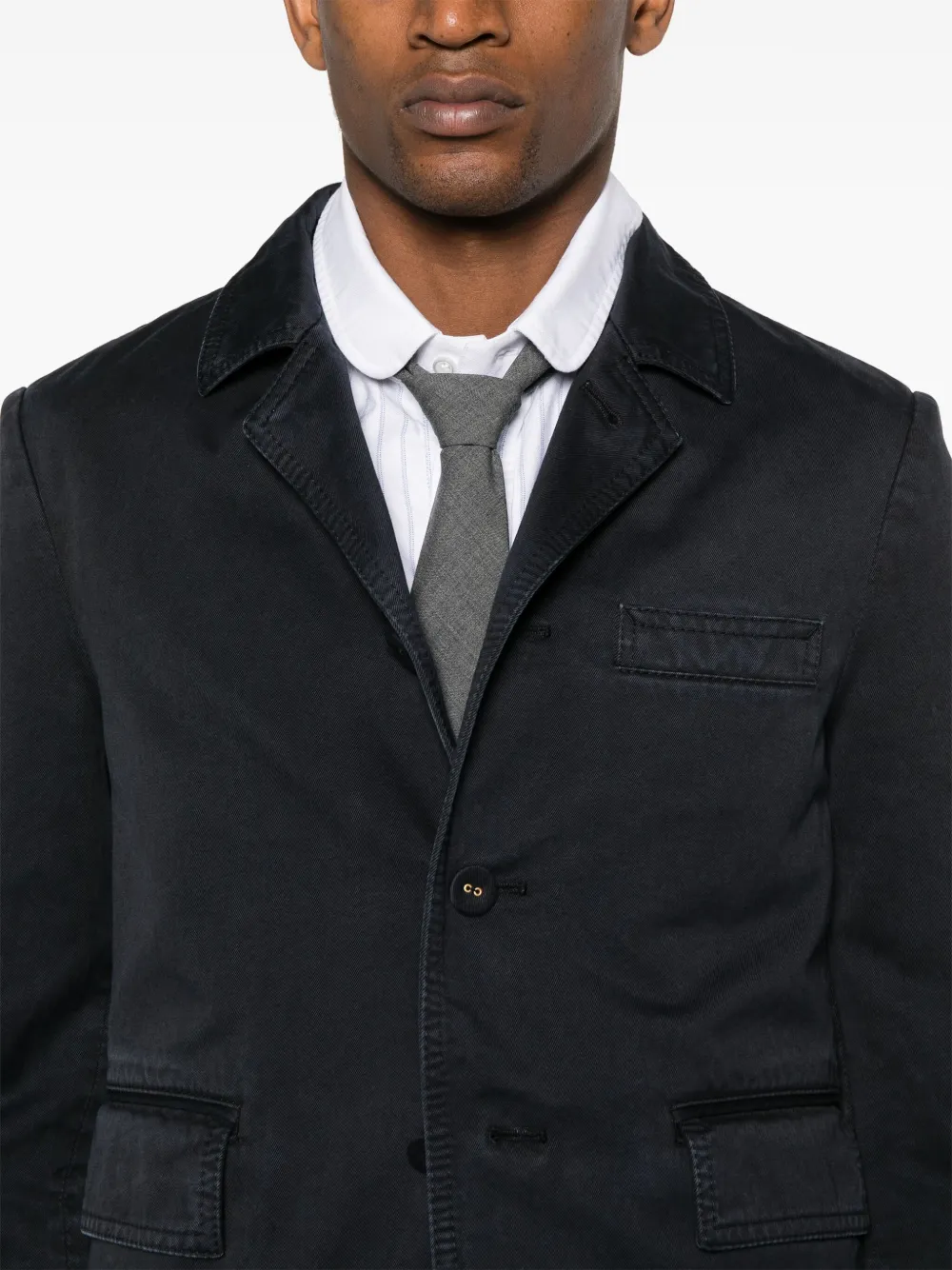 Thom Browne Blazer met enkele rij knopen Blauw