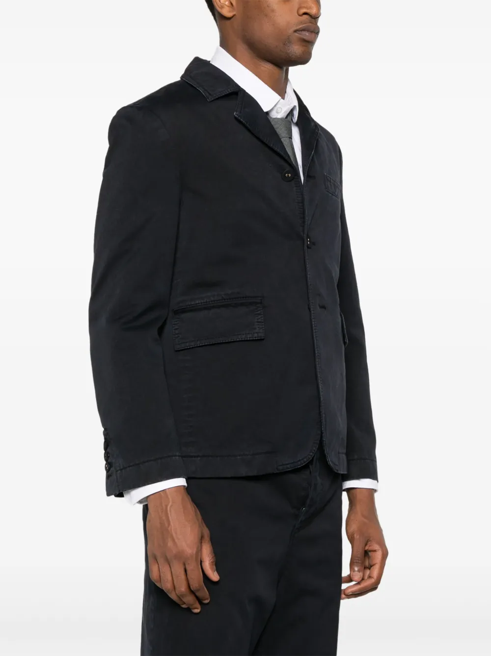 Thom Browne Blazer met enkele rij knopen Blauw