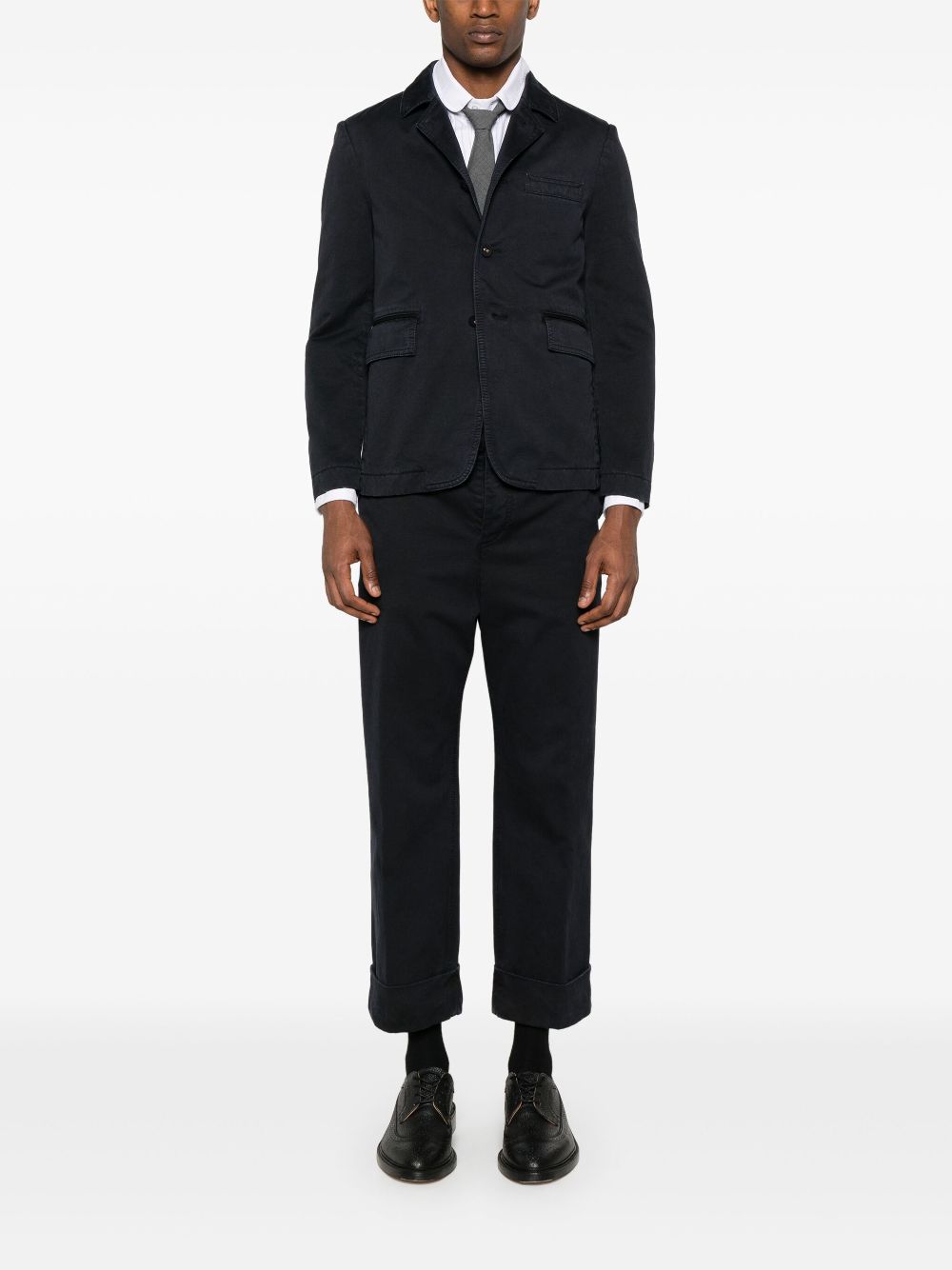 Thom Browne single-breasted blazer - Blue