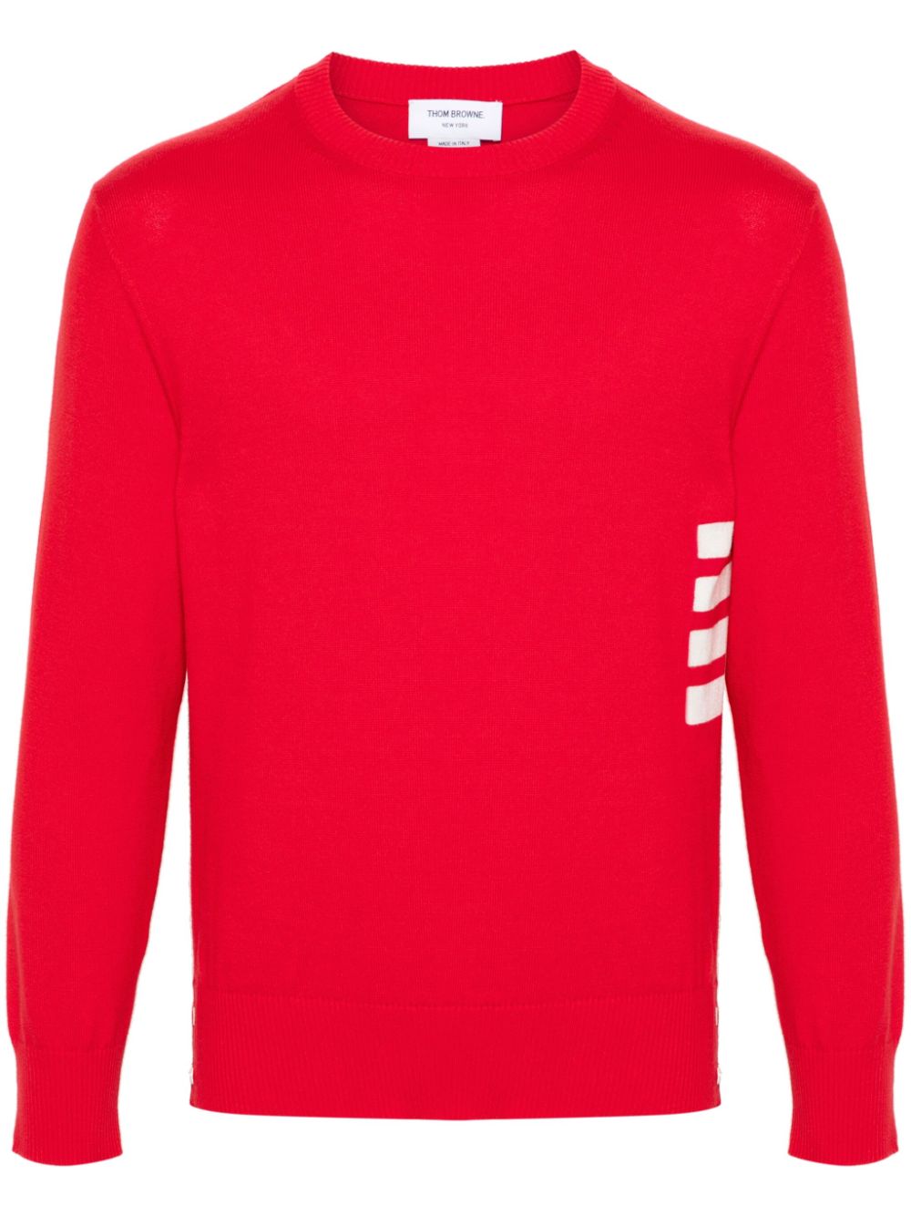 Thom Browne 4-Bar cotton jumper - Red