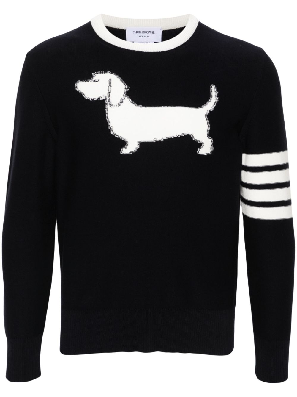 Hector intarsia-knit jumper