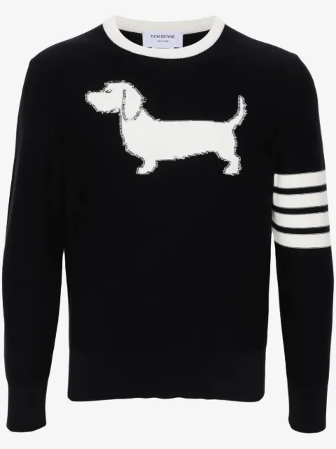 Thom Browne Hector intarsia-knit jumper