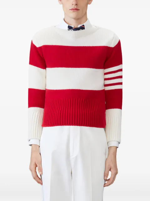 Thom Browne striped boat-neck pullover