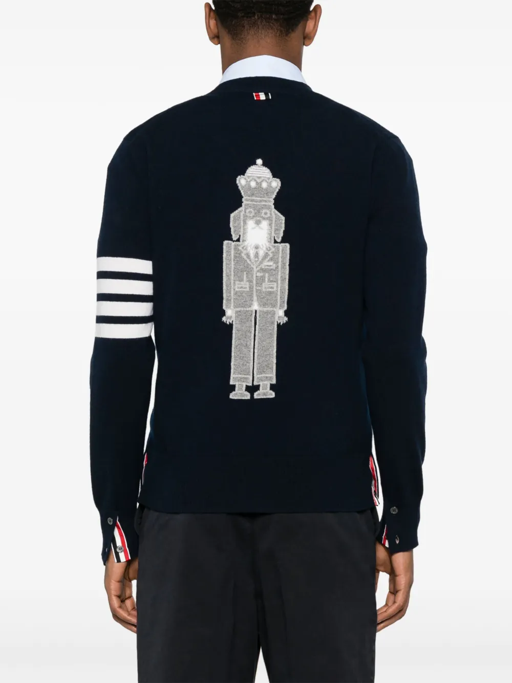 Thom Browne Vest van scheerwol Blauw