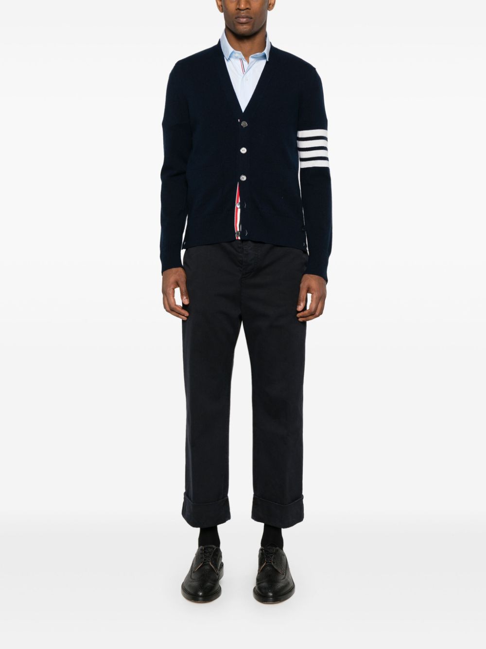 Thom Browne Vest van scheerwol - Blauw