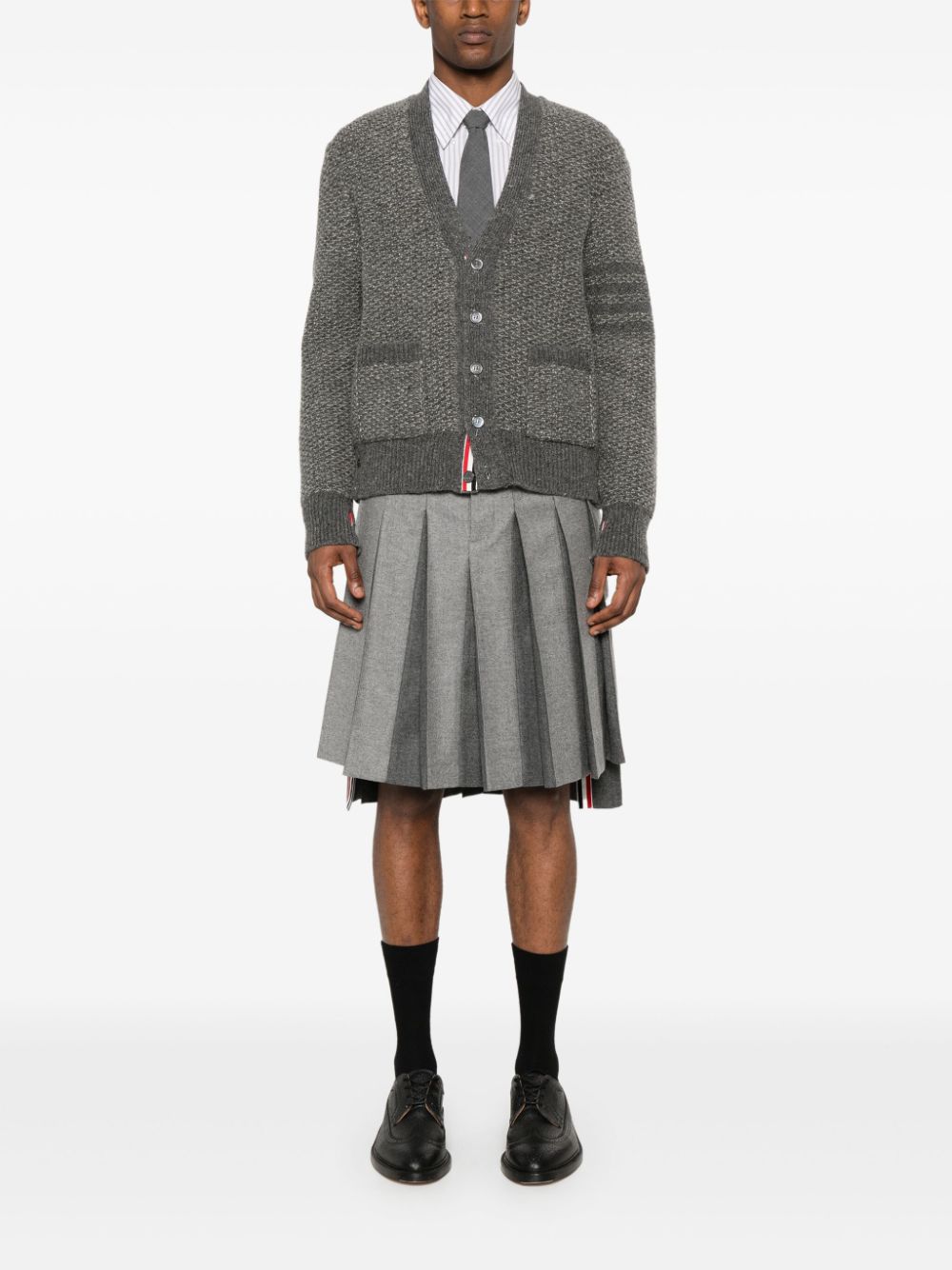 Thom Browne Vest met V-hals - Grijs