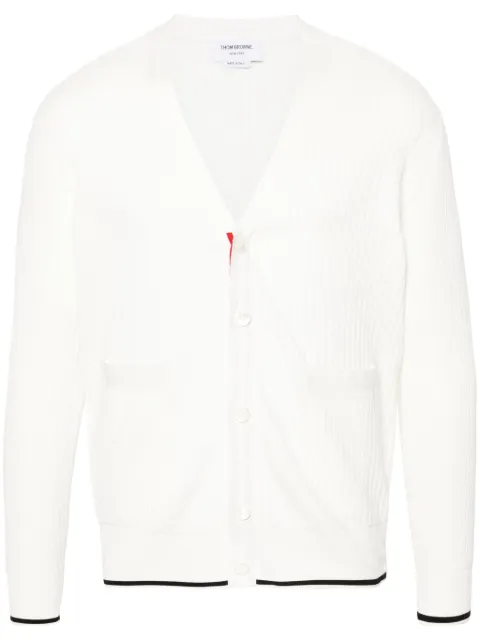 Thom Browne 4-Bar open-knit cardigan