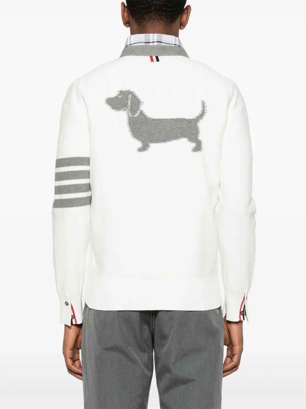 Thom Browne Vest met V-hals Wit