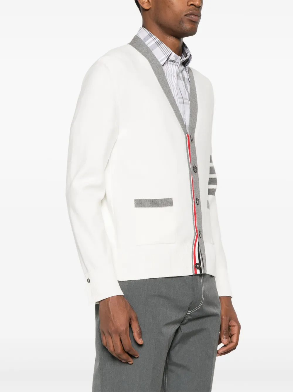 Thom Browne Vest met V-hals Wit