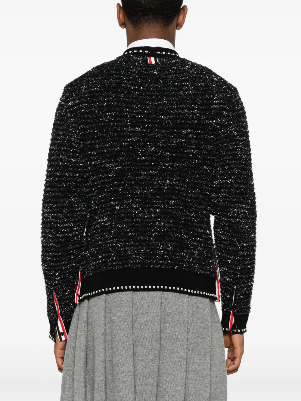 Thom Browne Vest met V-hals Zwart