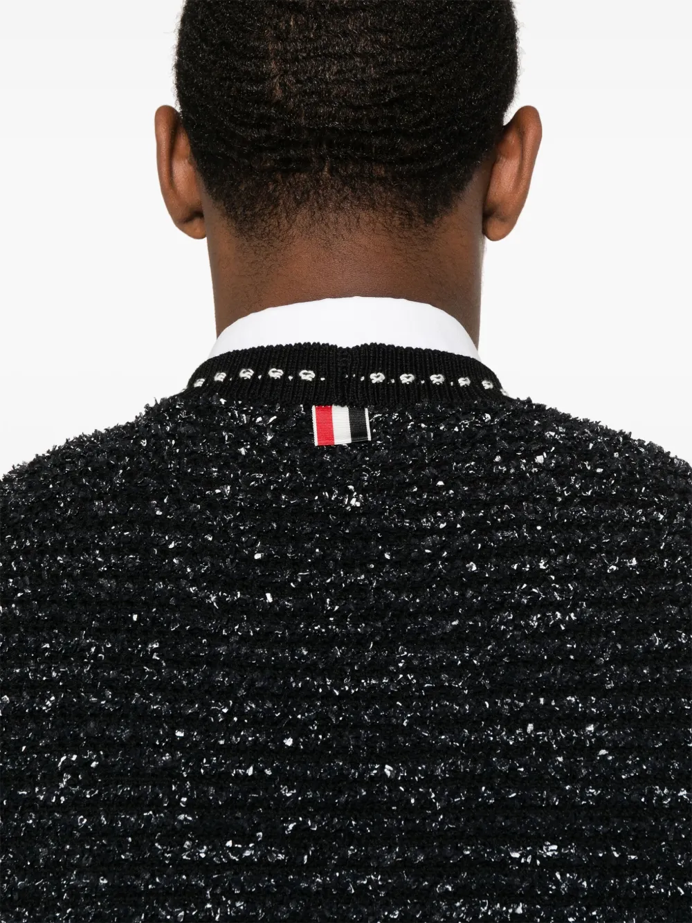 Thom Browne Vest met V-hals Zwart