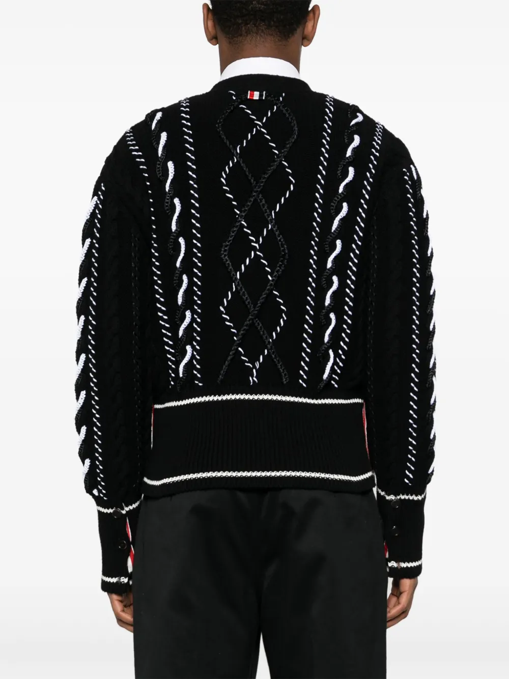 Thom Browne Vest met V-hals Zwart