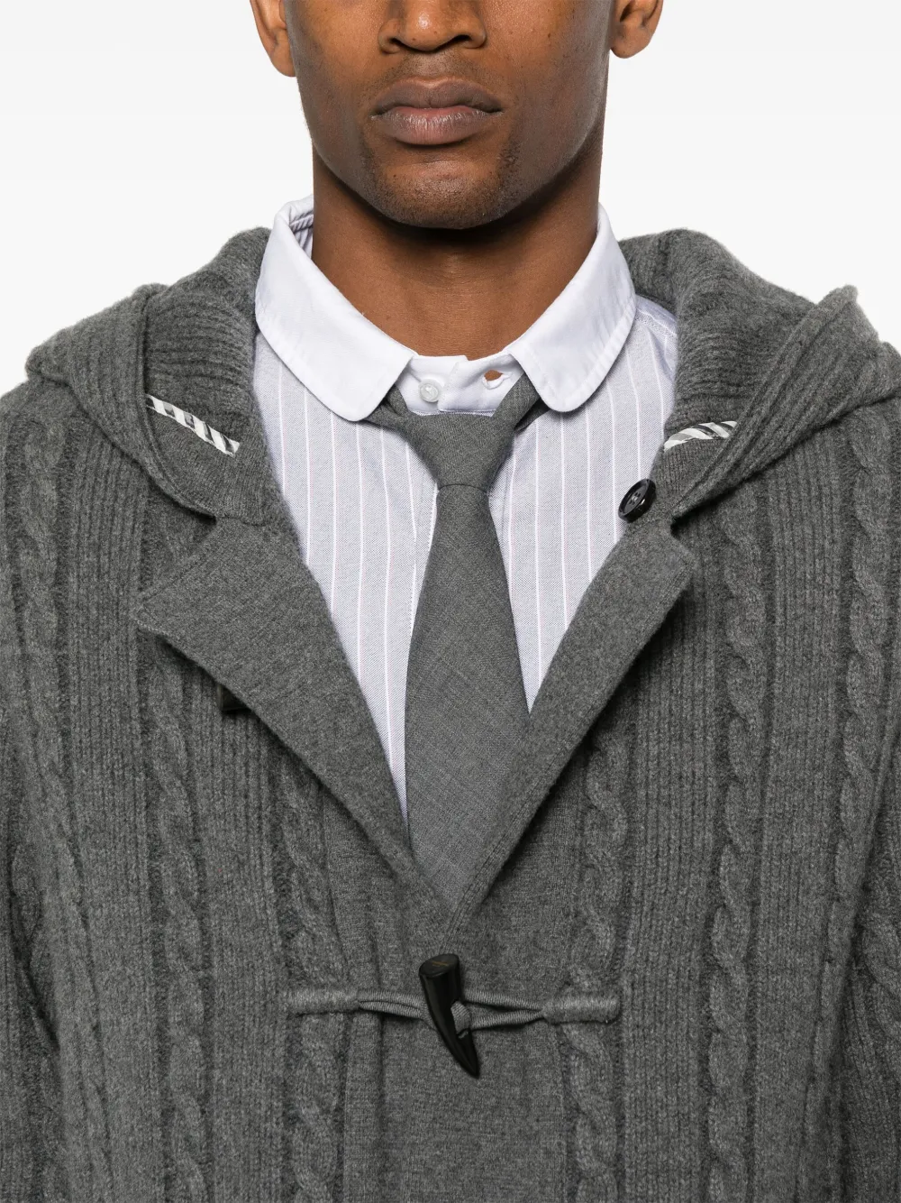 Thom Browne Donsjas met capuchon Grijs
