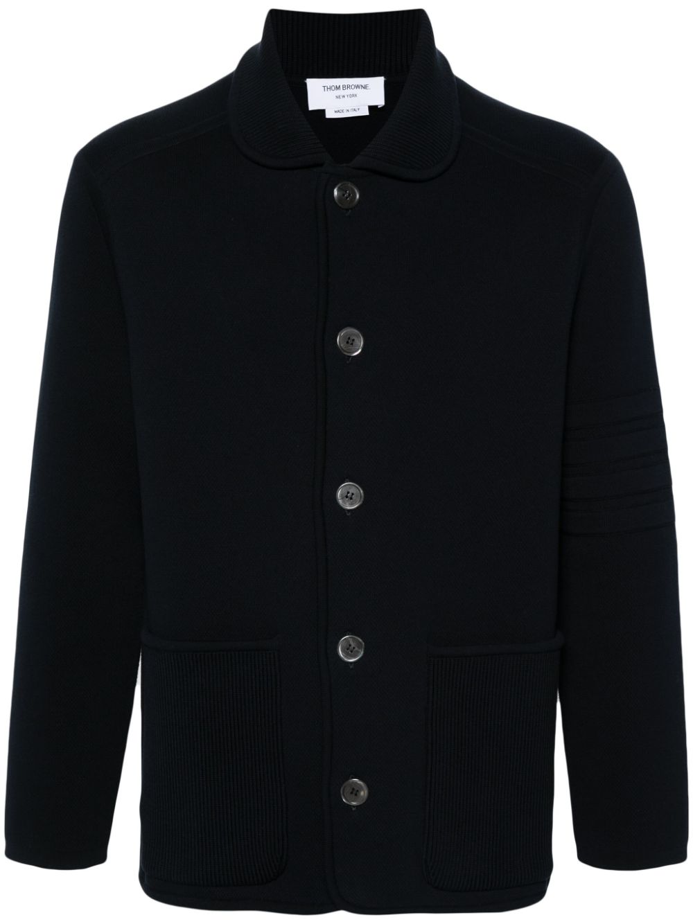 Thom Browne 4-Bar piqué-weave jacket - Blue