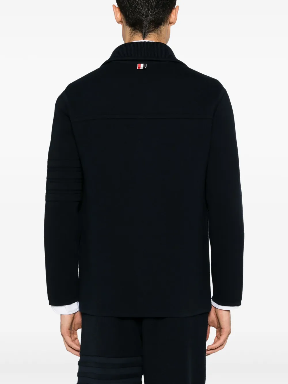 Thom Browne 4-bar Piqué-weave Jacket In Blue