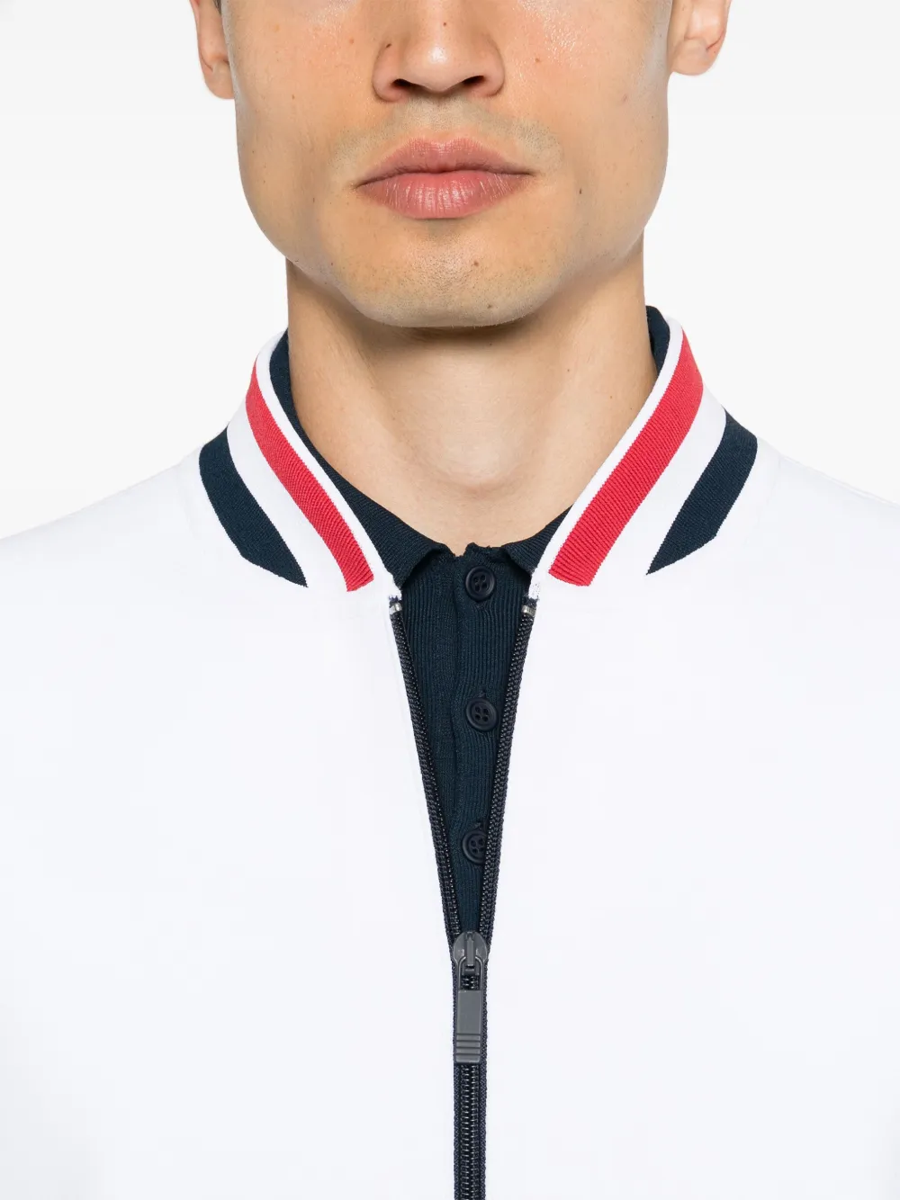 Thom Browne Bomberjack met RWB-streep Wit