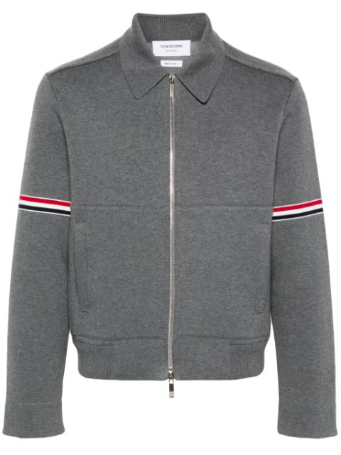 Thom Browne RWB-stripe zip-up jacket