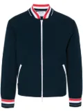 Thom Browne RWB-stripe bomber jacket - Blue