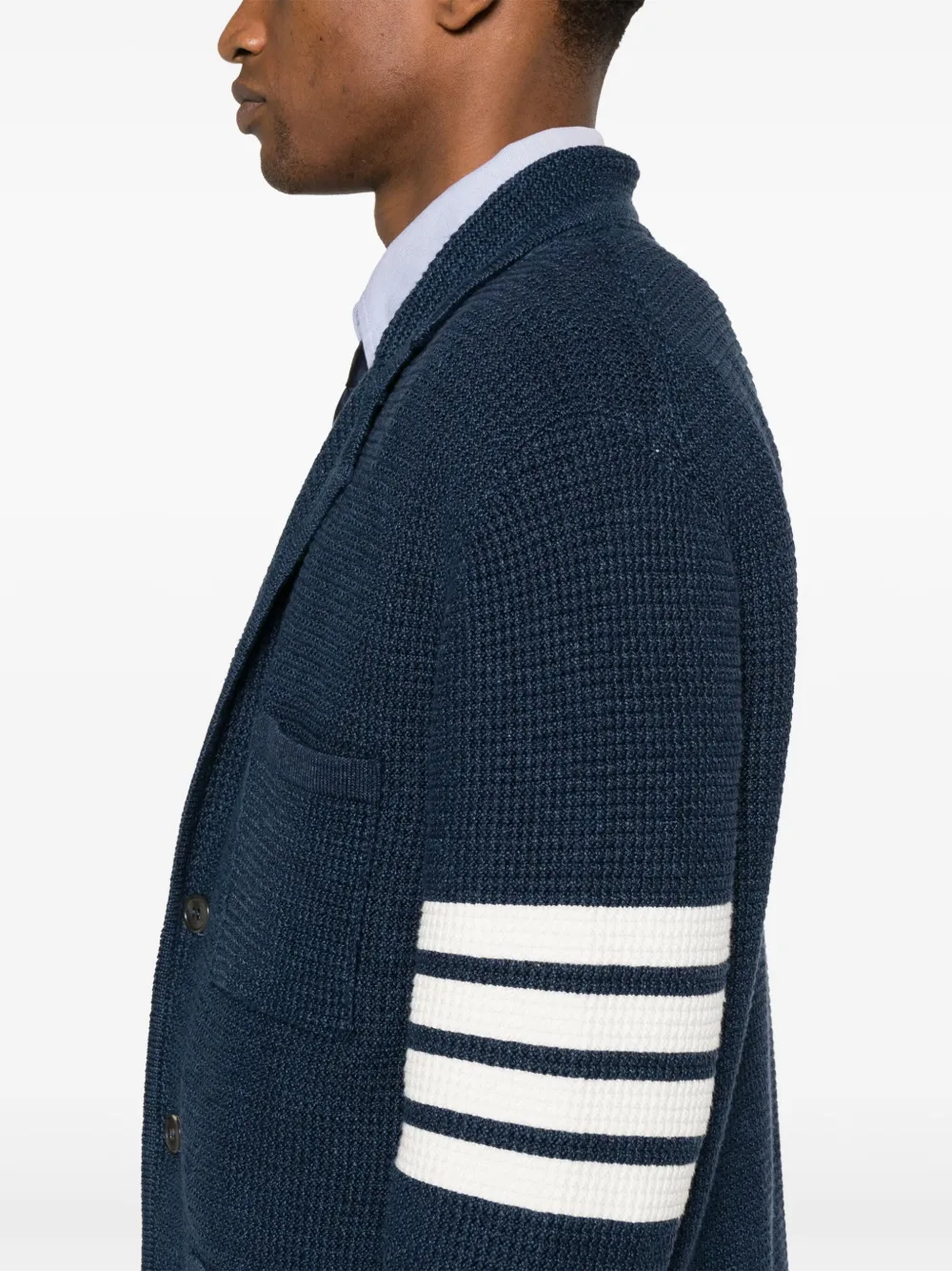 Thom Browne Vest met verlaagde schouders Blauw