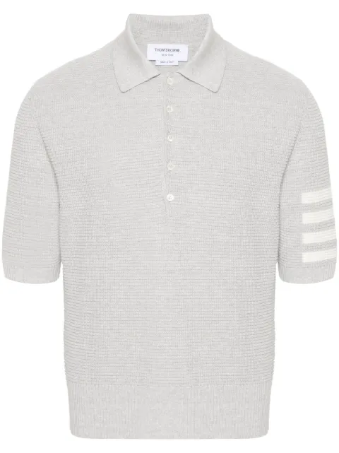 Thom Browne 4-Bar knitted polo shirt