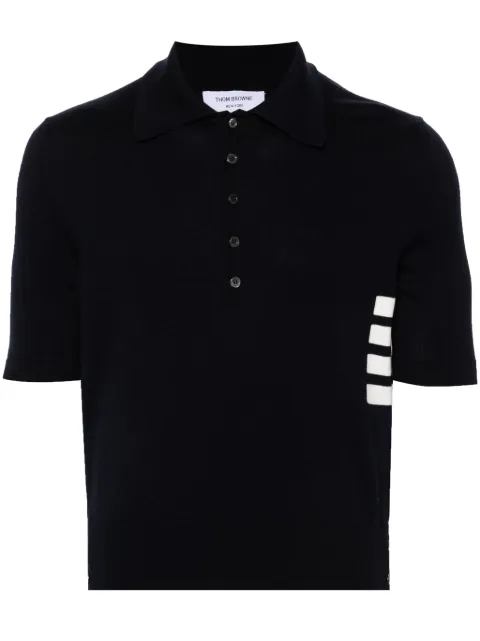 Thom Browne playera tipo polo tejida con motivo 4-Bar