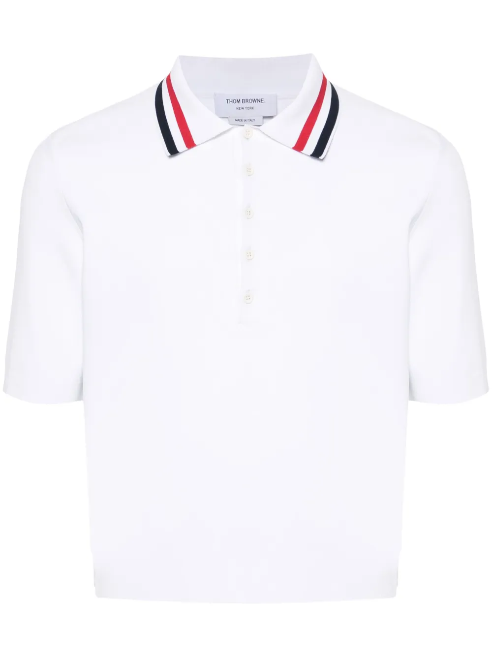 RWB-stripe polo shirt