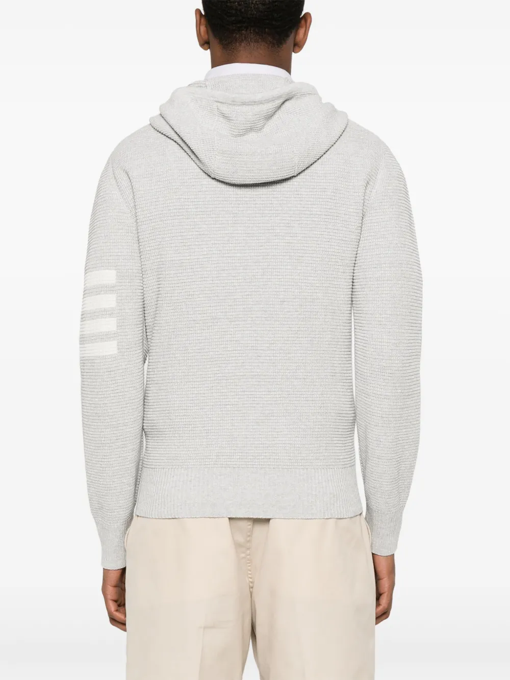 Thom Browne Hoodie met rits Grijs