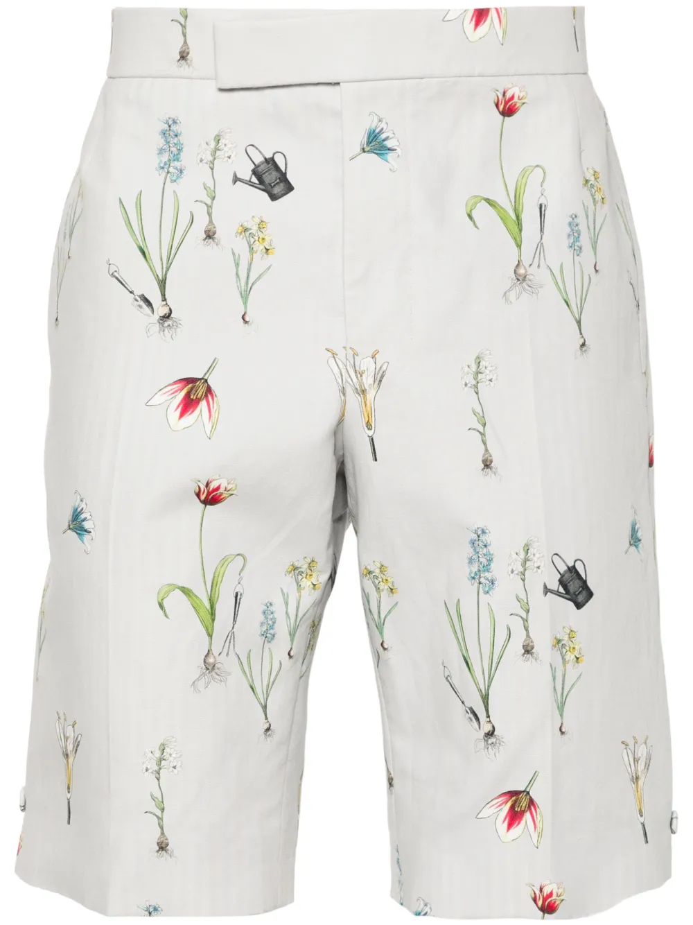 Thom Browne Shorts met bloemenprint Grijs