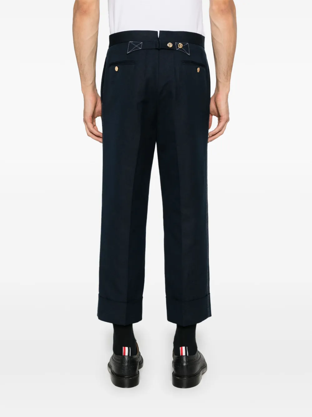 Thom Browne Straight broek Blauw