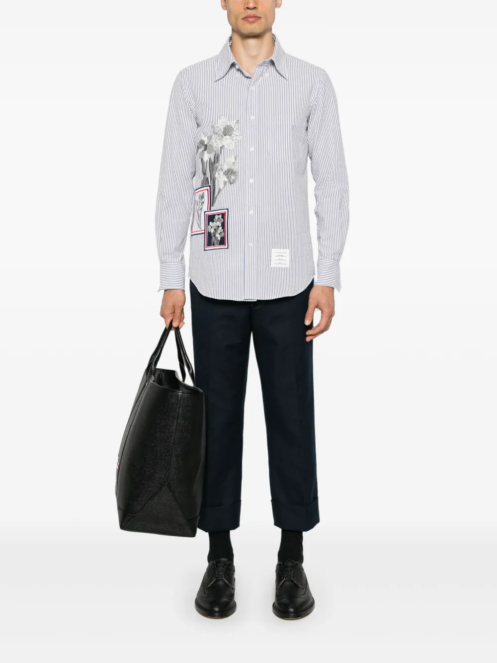 Thom Browne Straight broek - Blauw