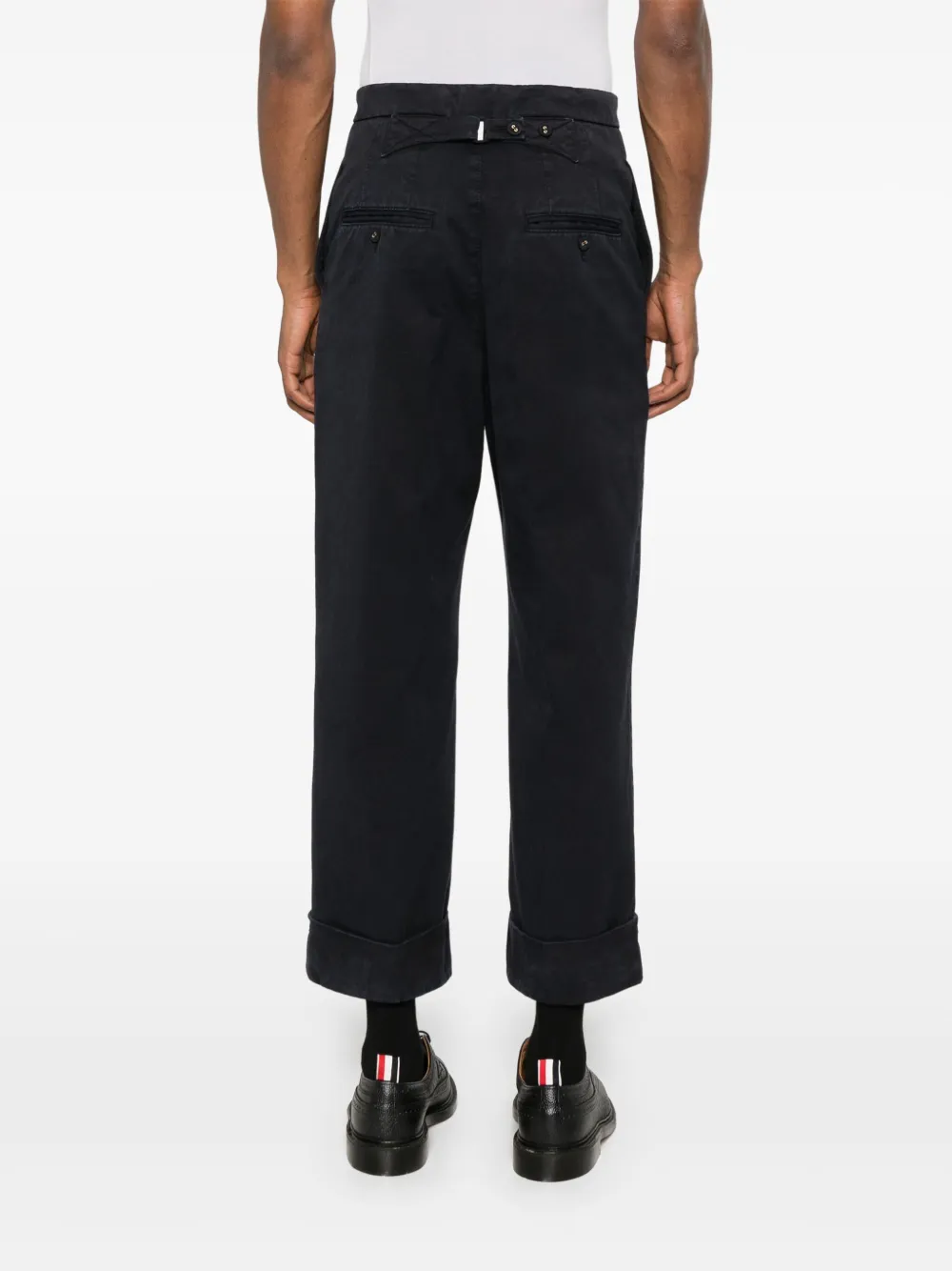 Thom Browne Straight plooibroek Blauw