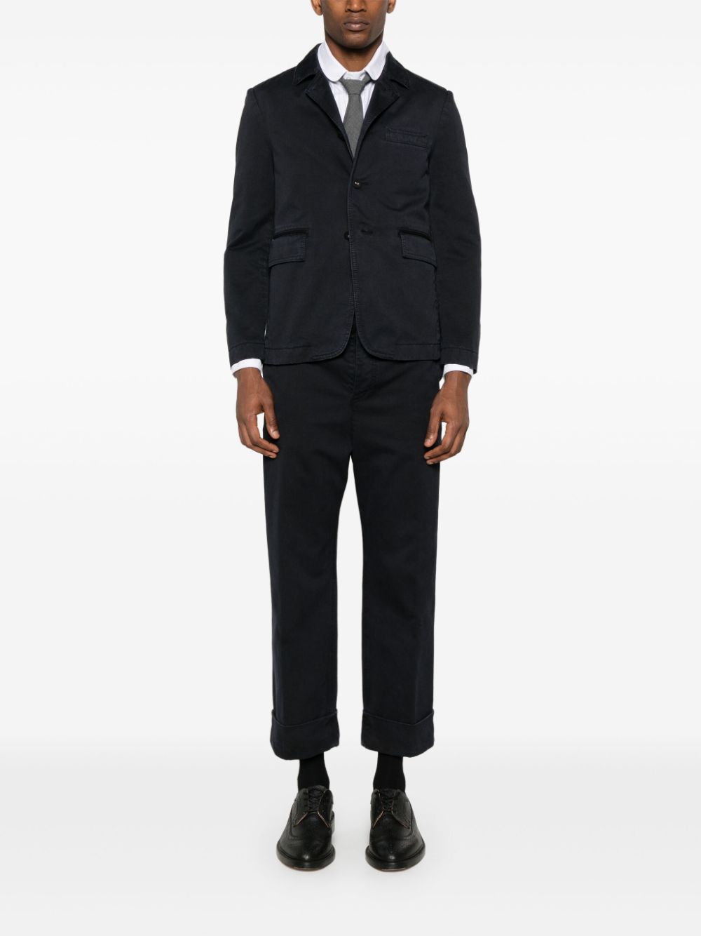 Thom Browne Straight plooibroek - Blauw