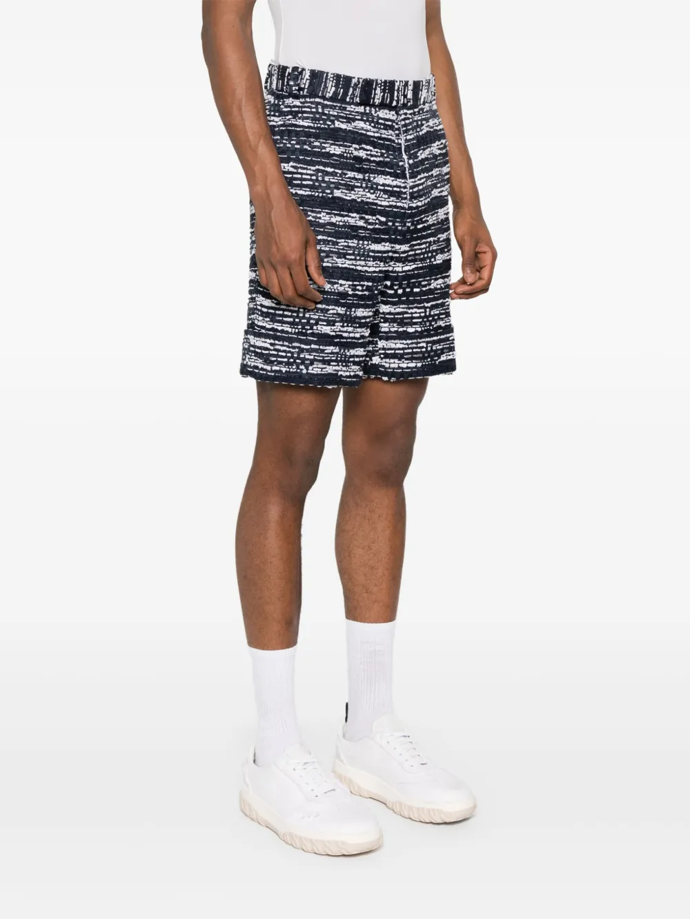 Thom Browne Tweed shorts Blauw