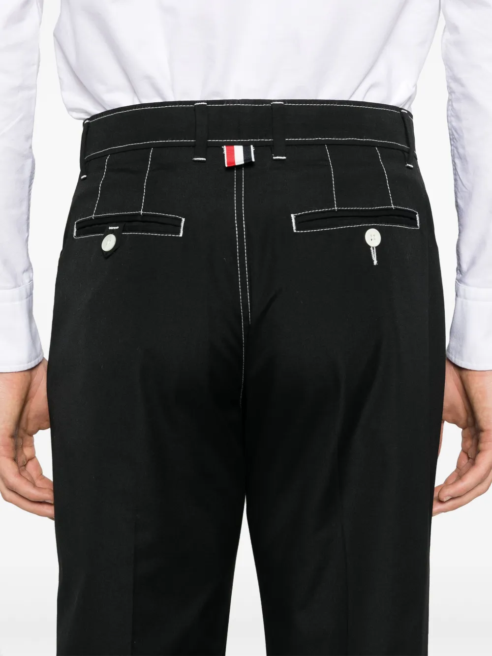 Thom Browne Chino met toelopende pijpen Zwart