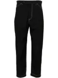 Thom Browne mid-rise tapered chinos - Black