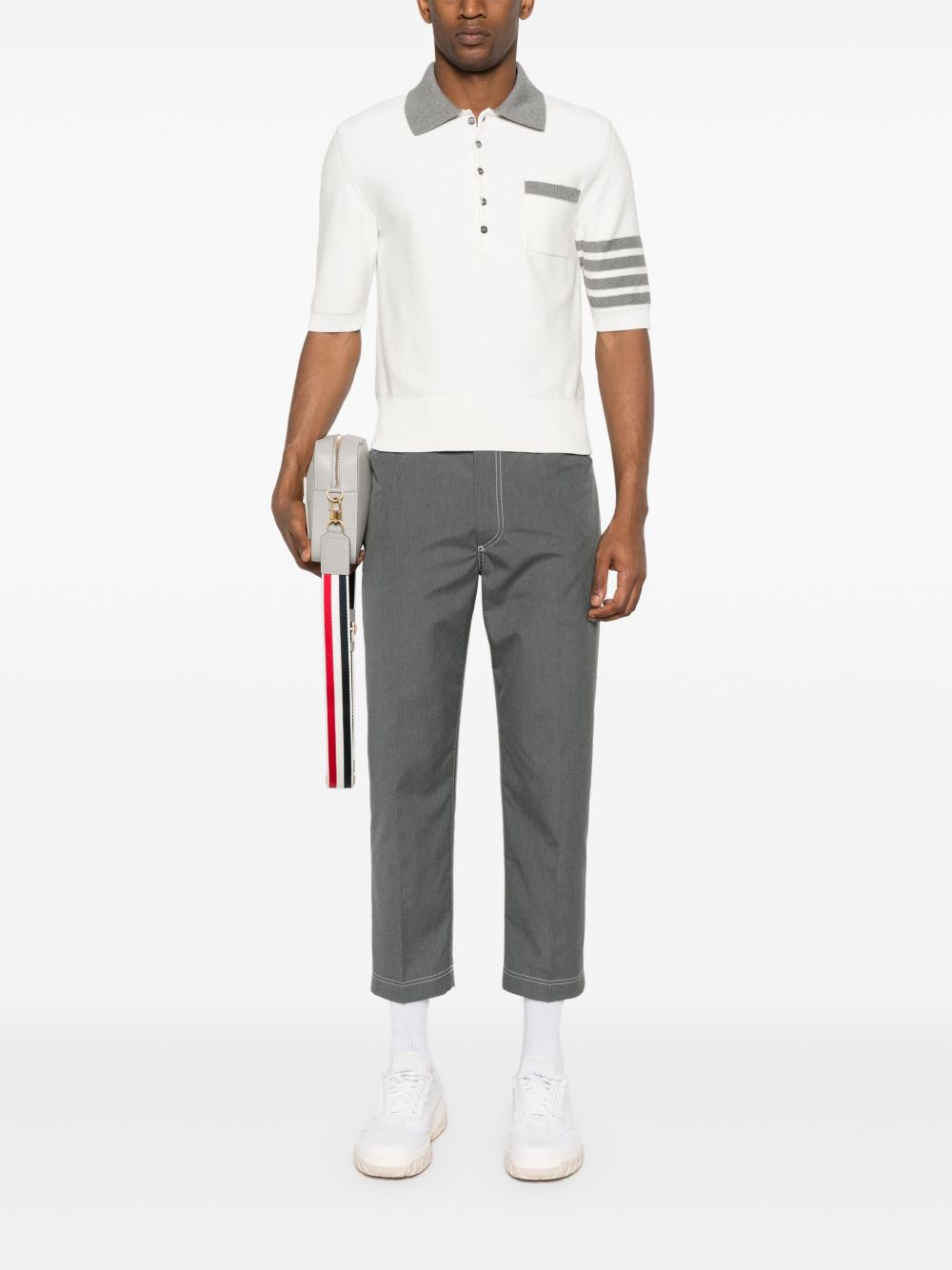 Thom Browne Cropped broek - Grijs