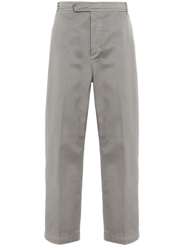 Thom Browne Cotton Twill Utility Trousers in Grey